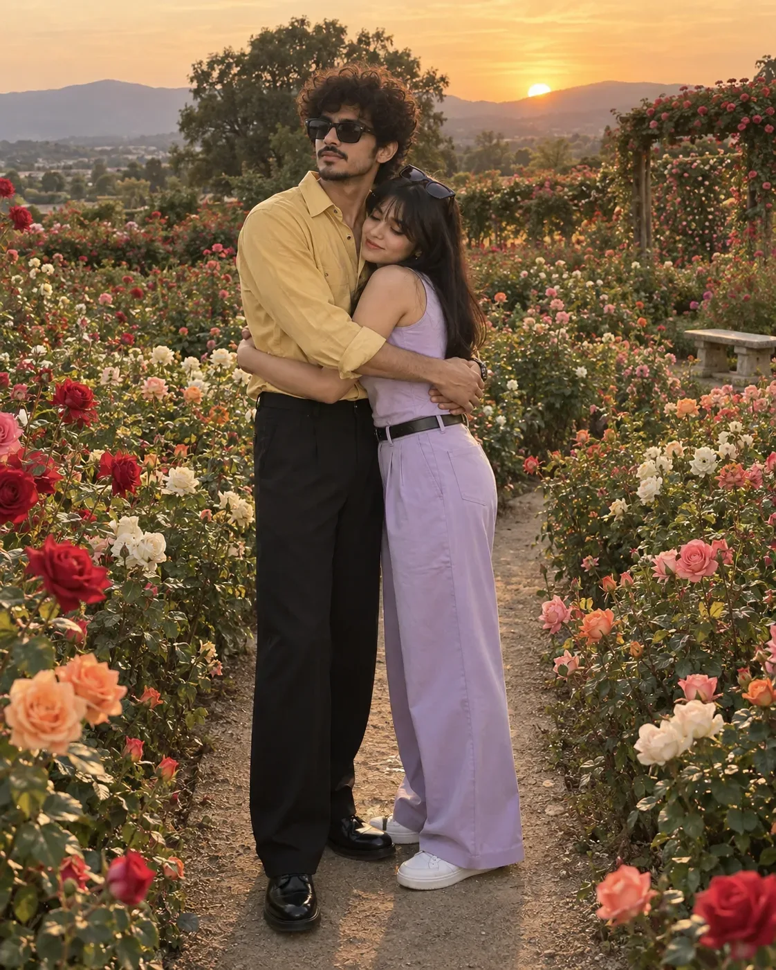 Ultra Realistic Cinematic Romantic Portrait Of A Young Couple AI Photo Prompt Edition 3 preview example result