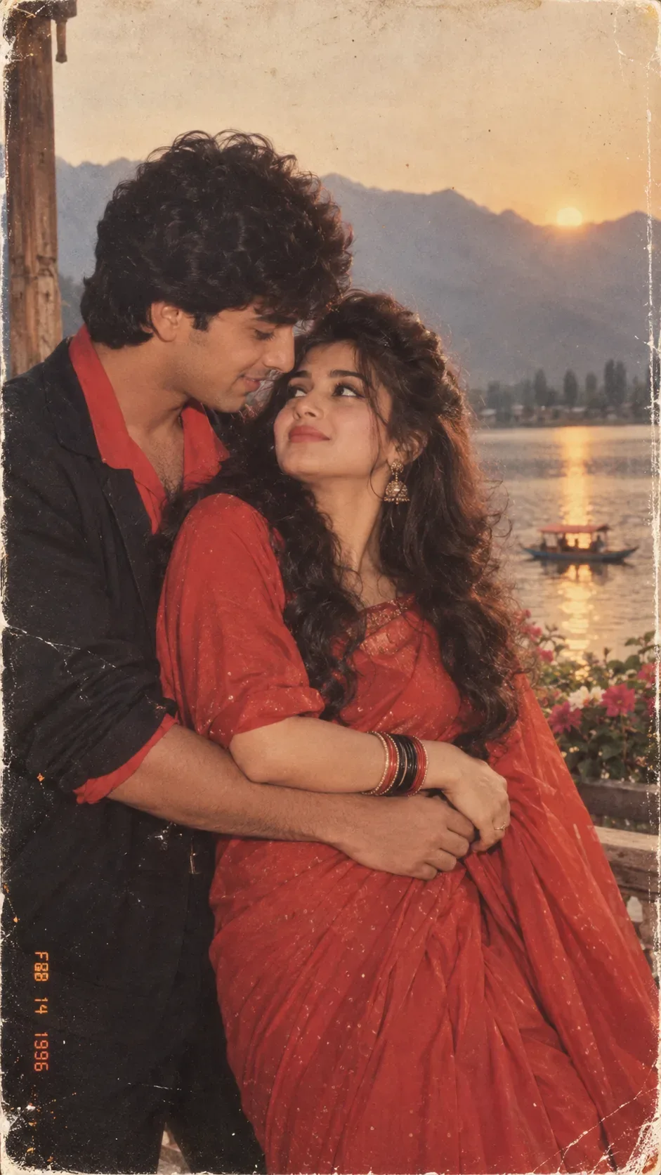 Ultra Realistic Cinematic Vintage Portrait Of A Young Couple AI Photo Prompt preview example result