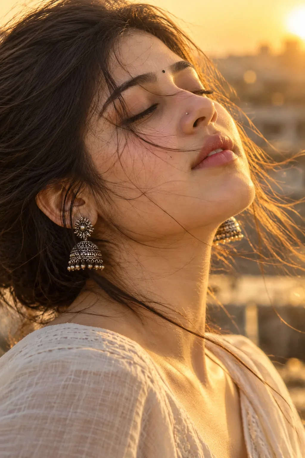 Ultra Realistic Close Up Cinematic Portrait Of A Young Women AI Photo Prompt preview example result
