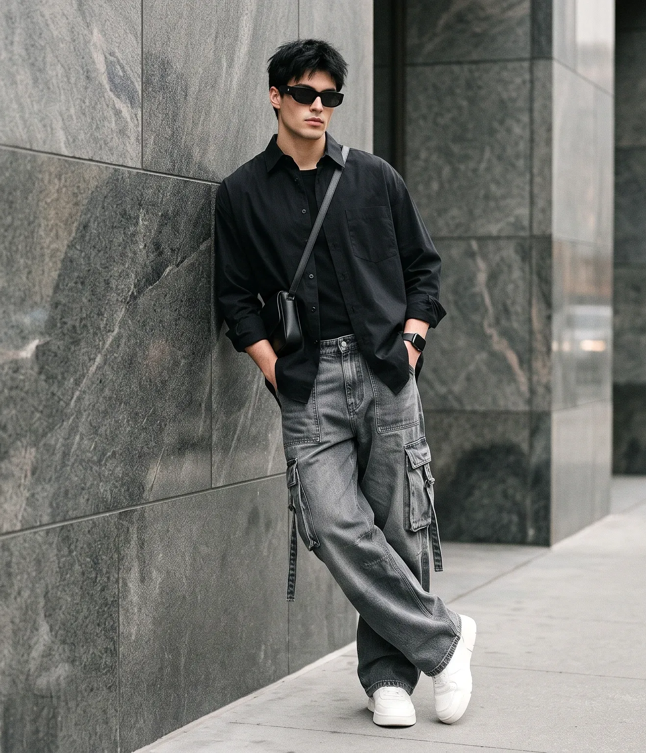 Ultra-realistic Luxury Minimalist Street Fashion Editorial AI Photo Prompt preview example result