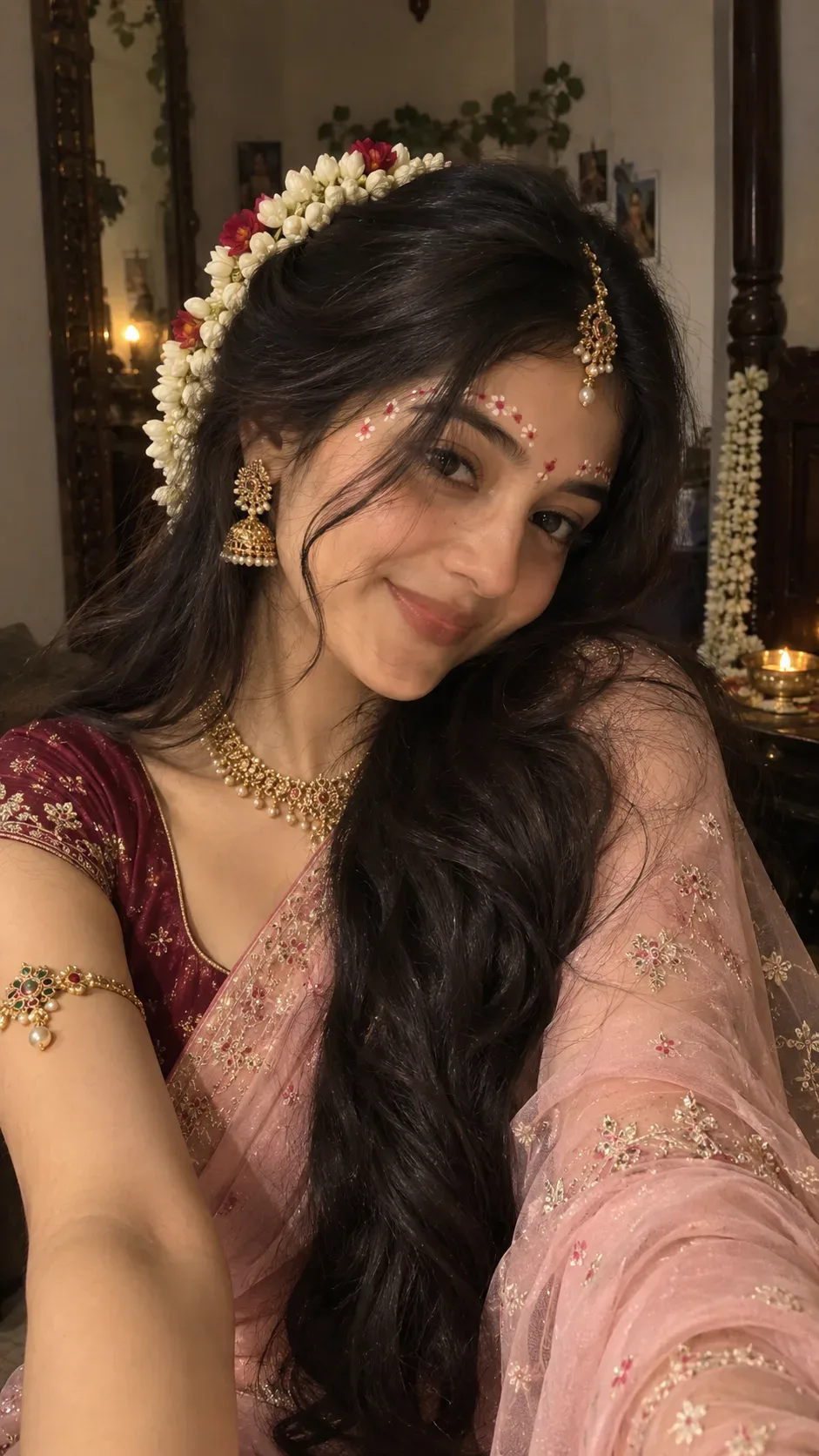 Ultra Realistic Radha Krishna Inspired Portrait AI Photo Prompt preview example result
