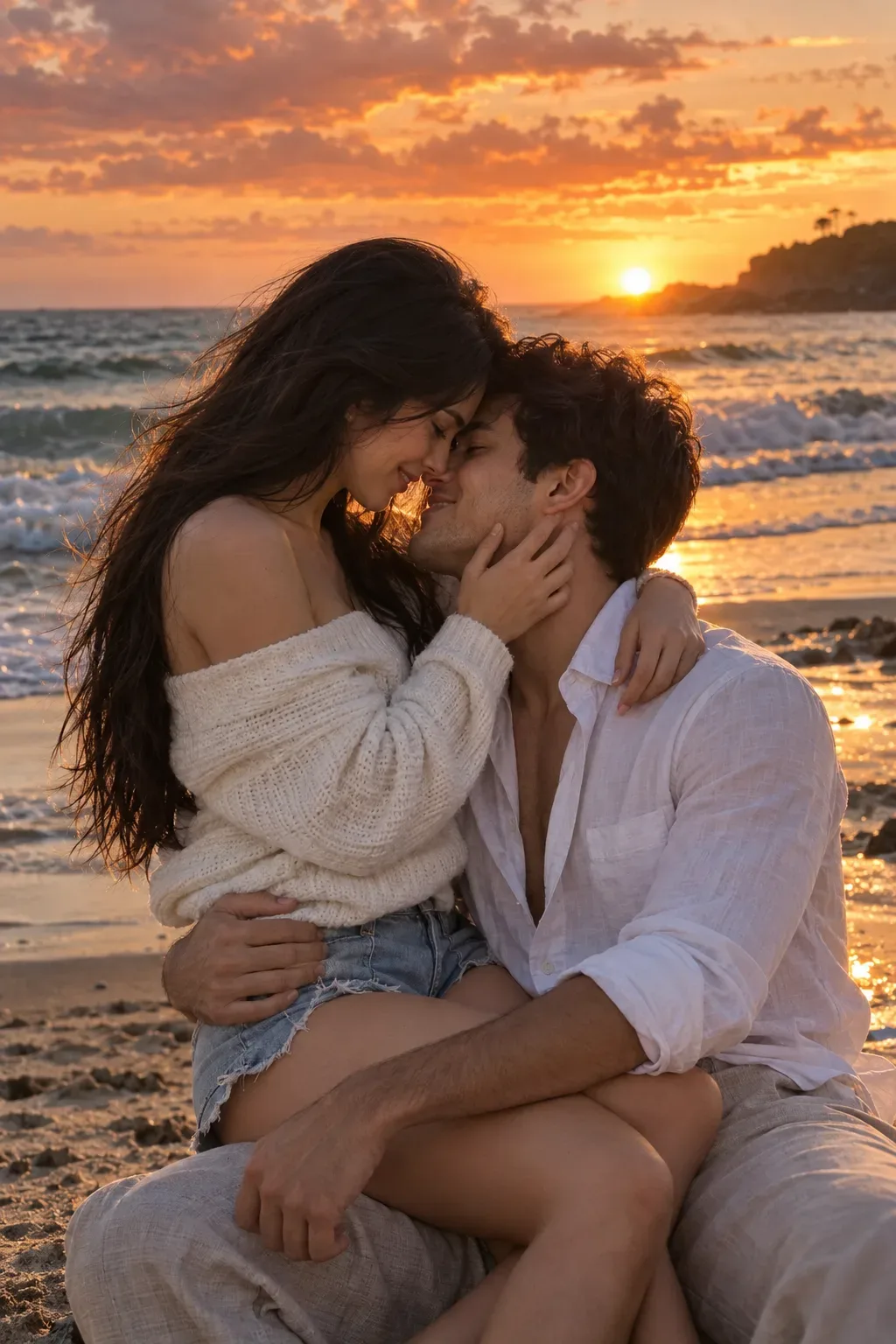 Ultra Realistic Romantic Couple Portrait AI Photo Prompt Edition 2 preview example result