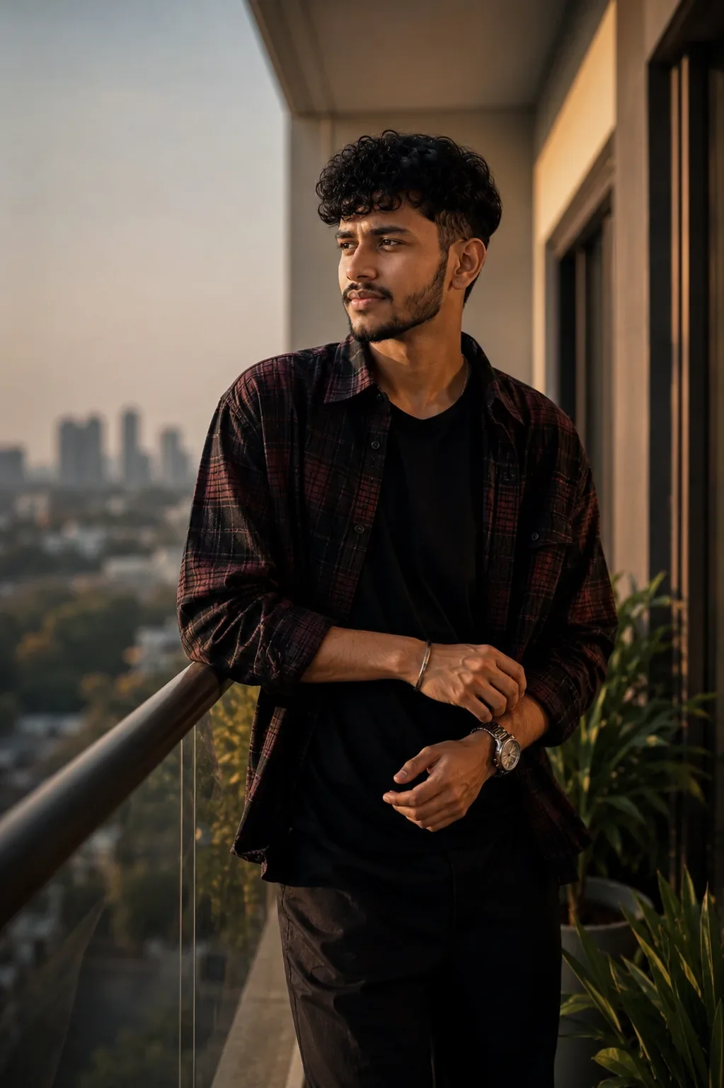 ULTRA-REALISTIC SAME-TO-SAME BALCONY PORTRAIT IDENTITY-LOCKED 8K DSLR RECREATION AI Photo Prompt preview example result