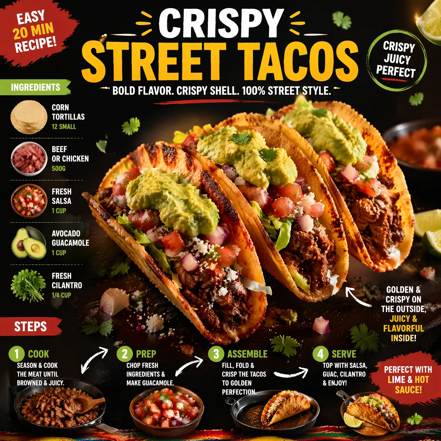 Ultra-Viral Recipe Infographic AI Photo Prompt generated preview