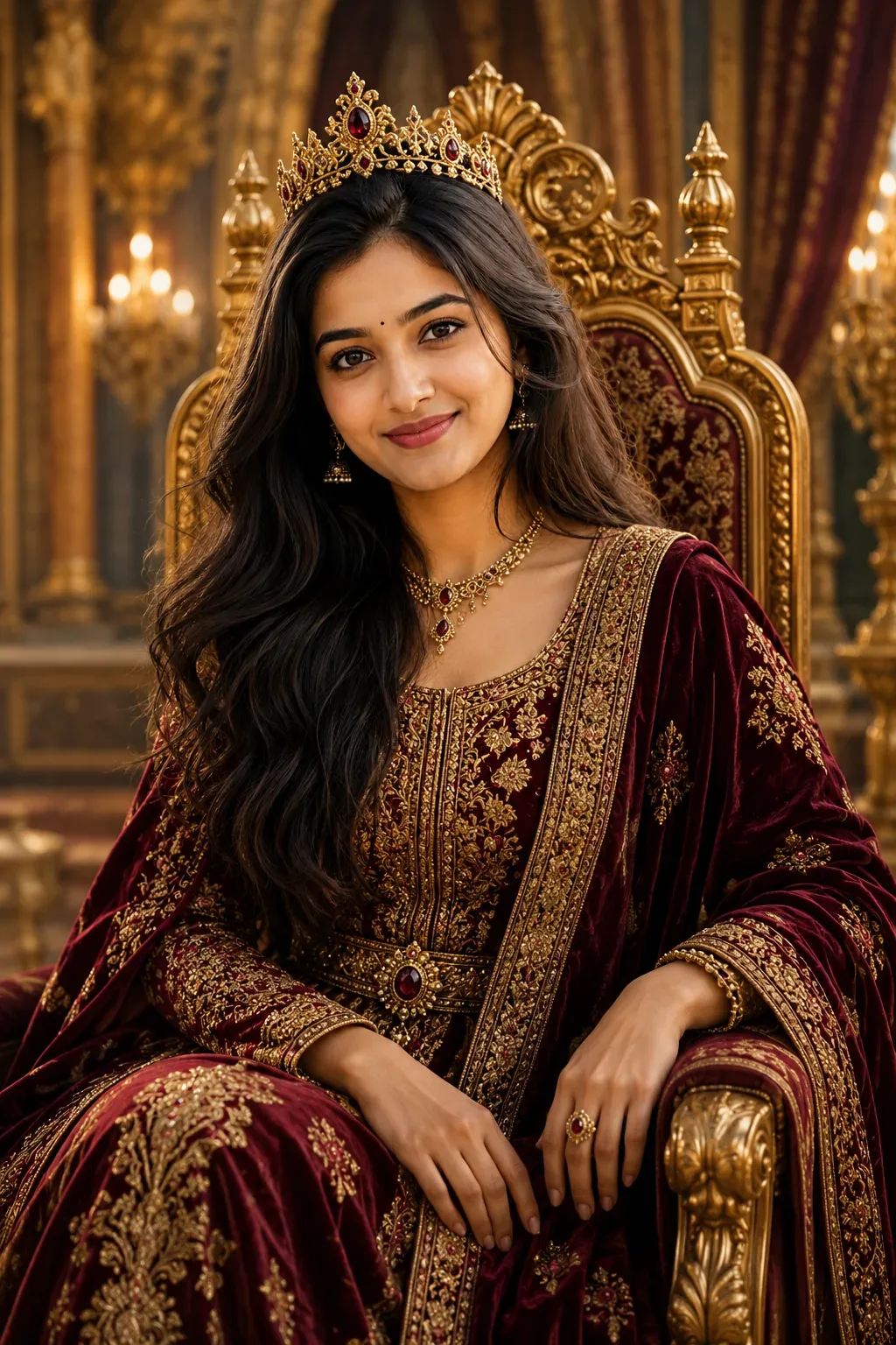 Upload Your Photo As A Cinematic Royal Portrait AI Photo Prompt preview example result
