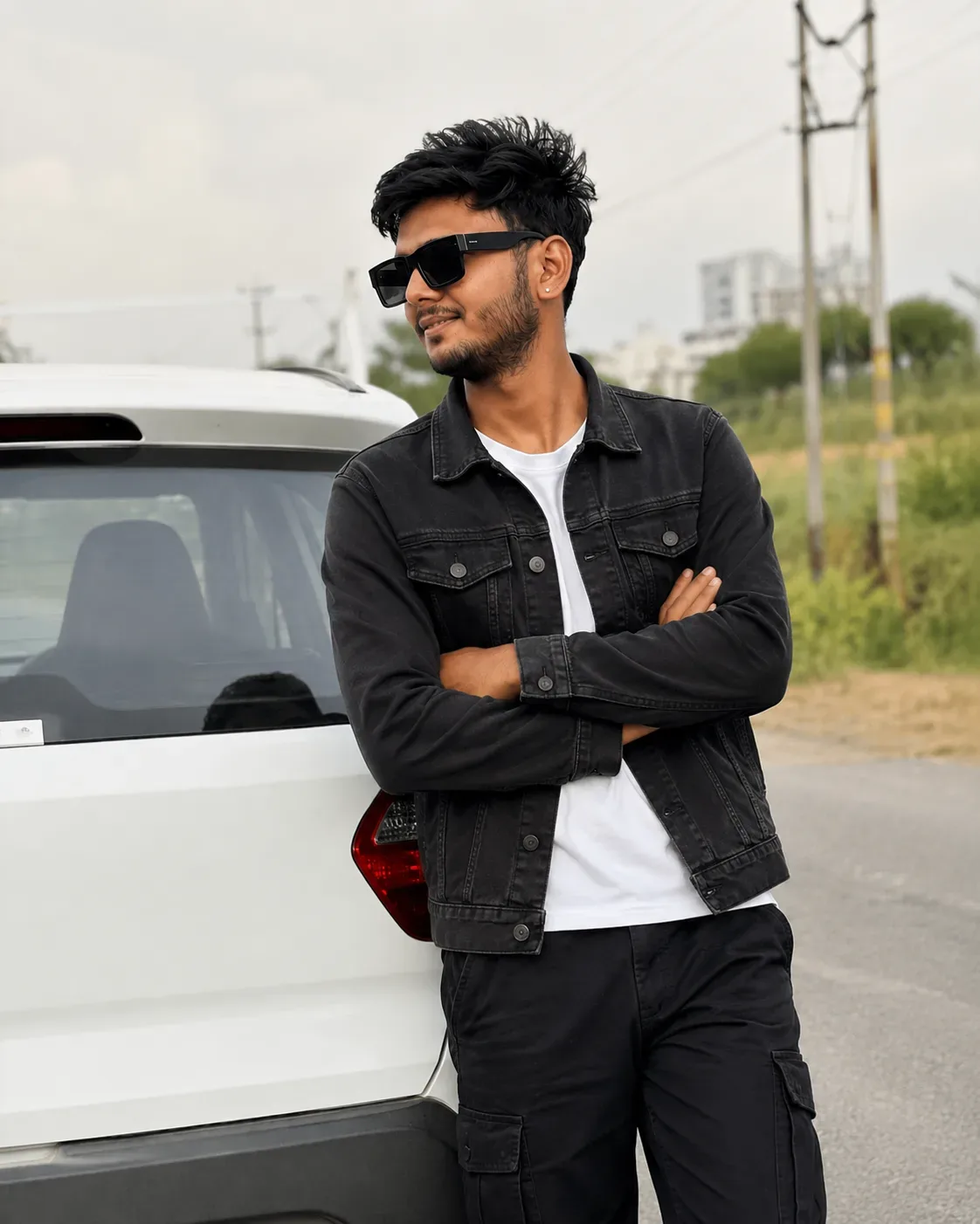 Urban Denim Street Style AI Photo Prompt preview example result