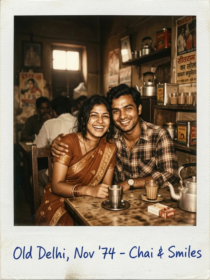 1970s Polaroid Vintage Instant Camera AI Prompt - copy paste viral AI prompt preview