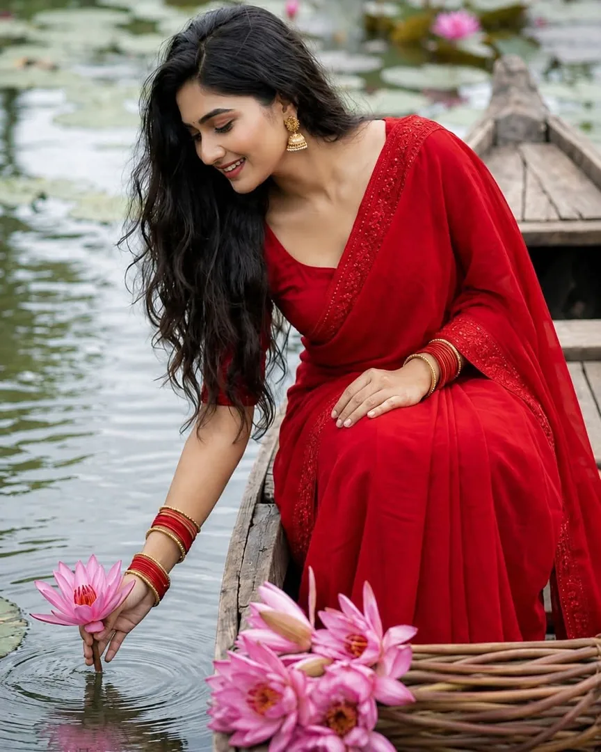 Pure traditional elegance amidst nature. ✨ - copy paste viral AI prompt