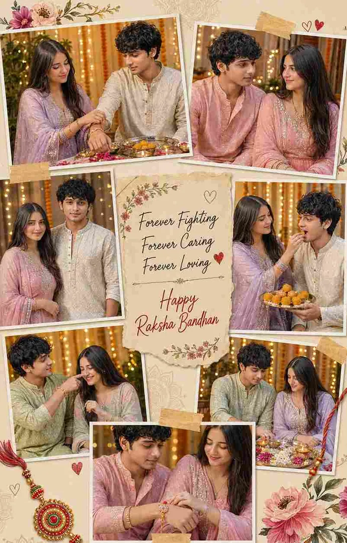 Raksha Bandhan AI Photo Editing Prompts 2026 🎀✨ 2026-এর জন্য নতুন স্টাইলে AI Raksha Bandhan Photo - copy paste viral AI prompt