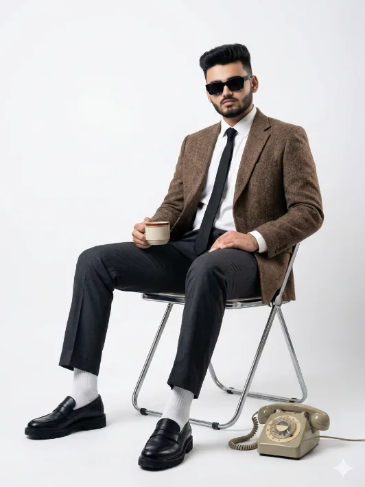 Vintage Executive Lifestyle Portrait - copy paste viral AI prompt