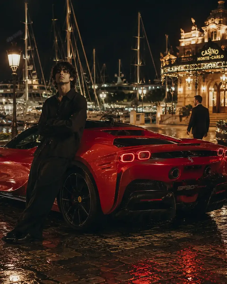 Aesthetic Pose Image With Super Car preview