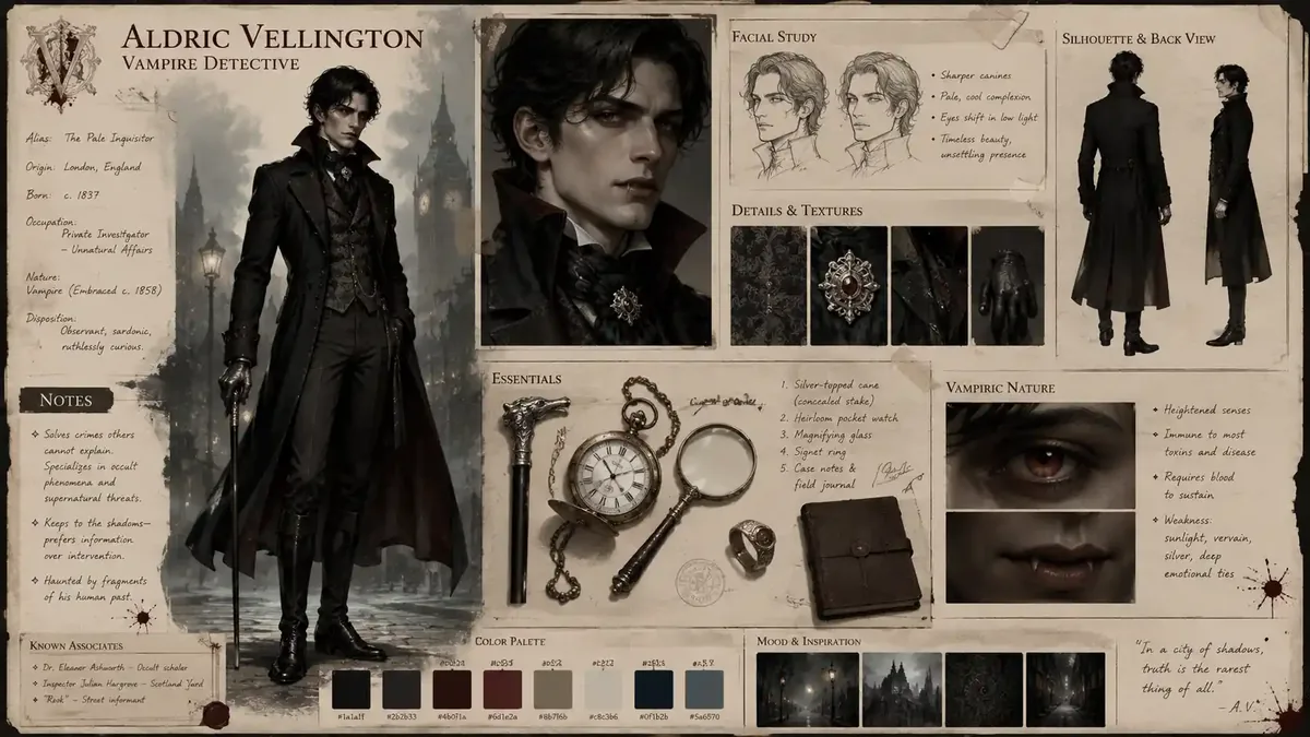 Character Designer Prompt For Games And Movies preview