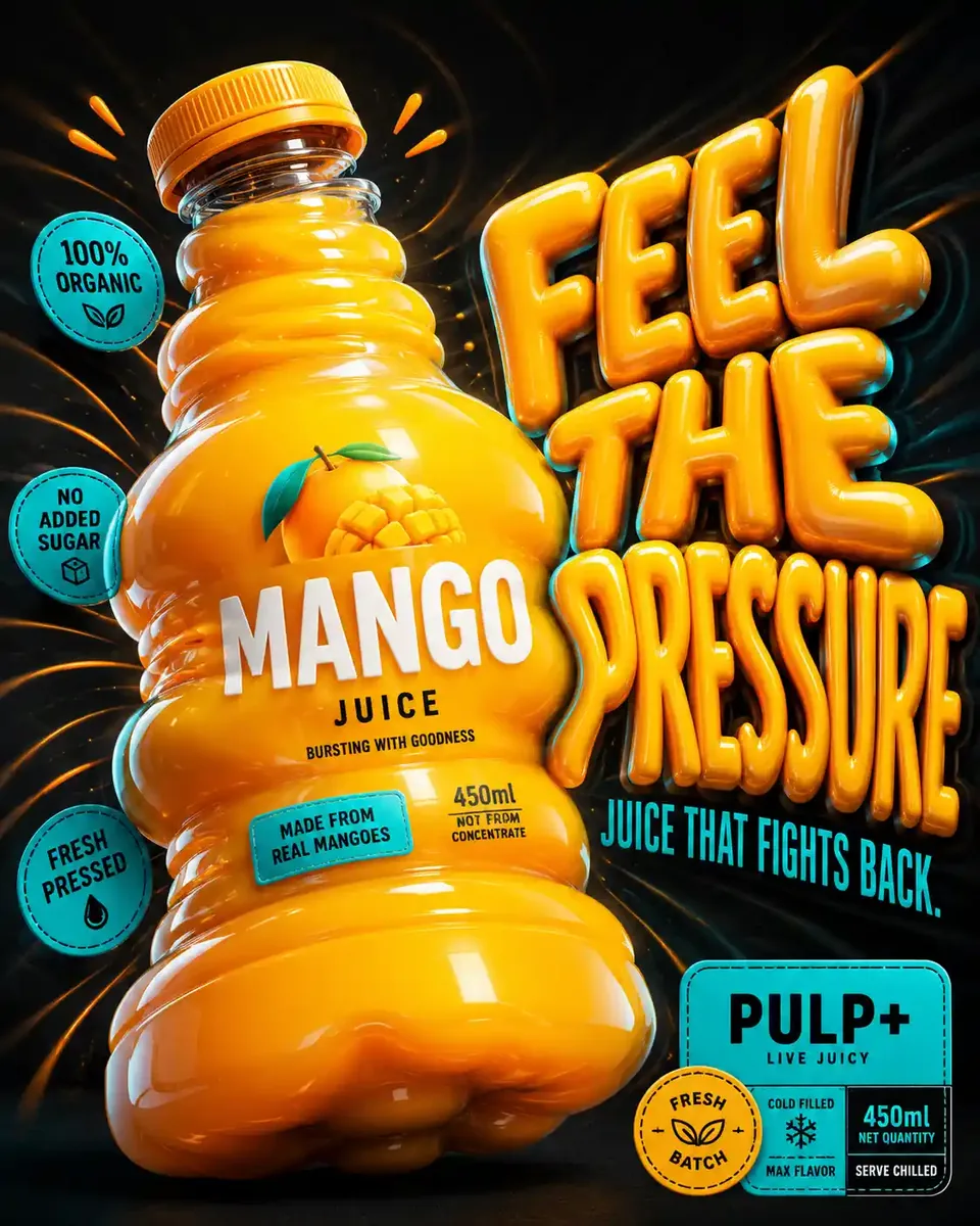 Inflatable Bottle Pressure Poster Creator preview