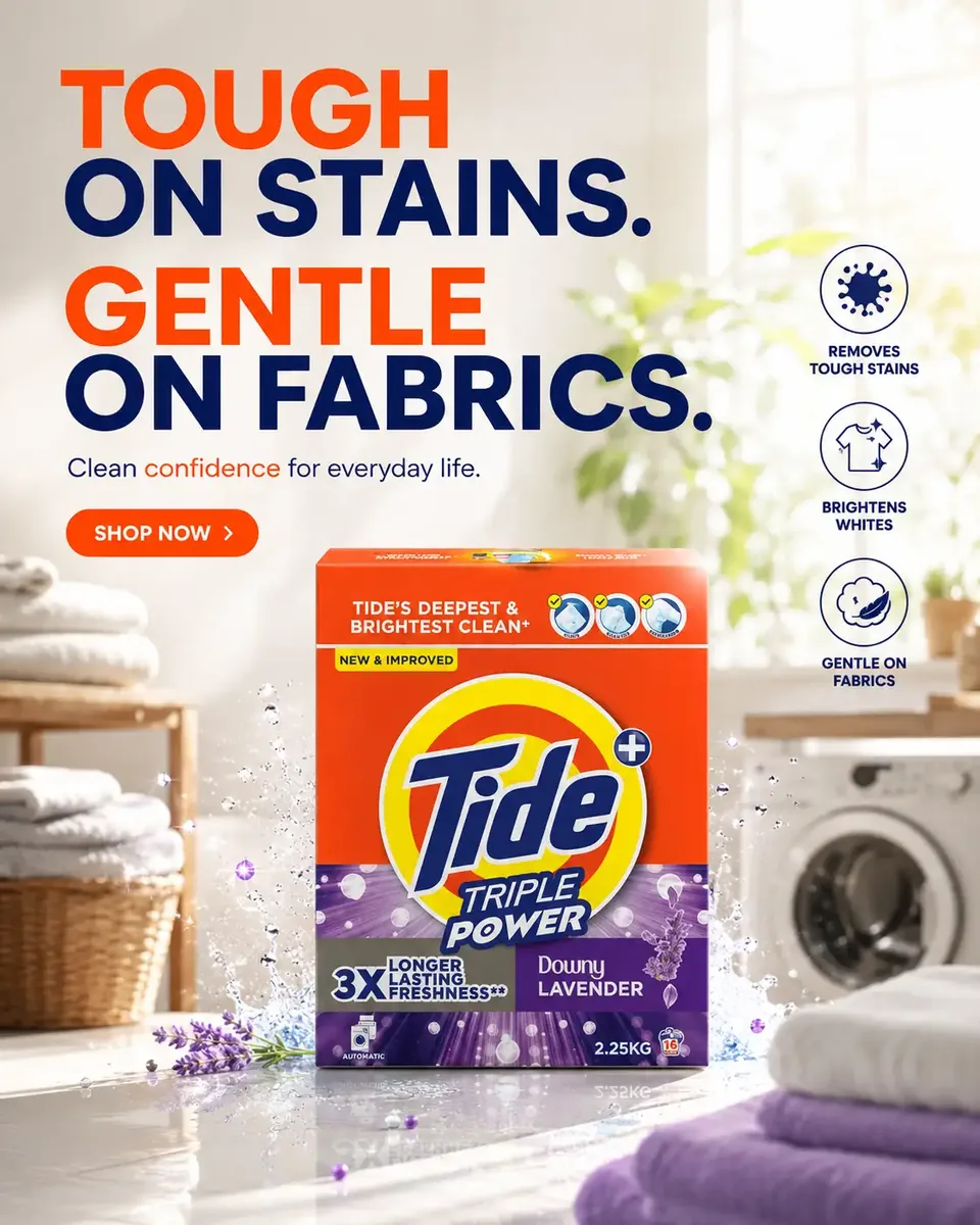 Washing Powder Ad Poster Generator preview