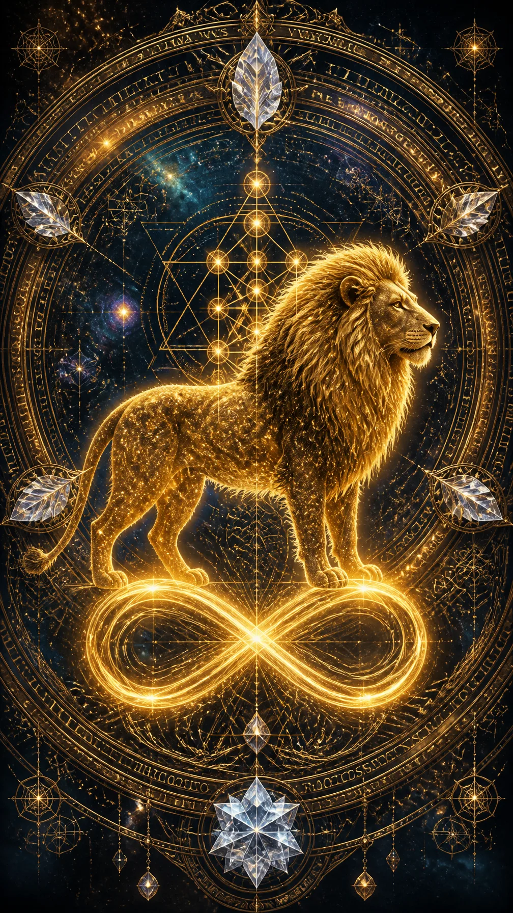 Vertical 9:16 Sacred Fantasy Astrological Illustration AI Photo Prompt generated preview