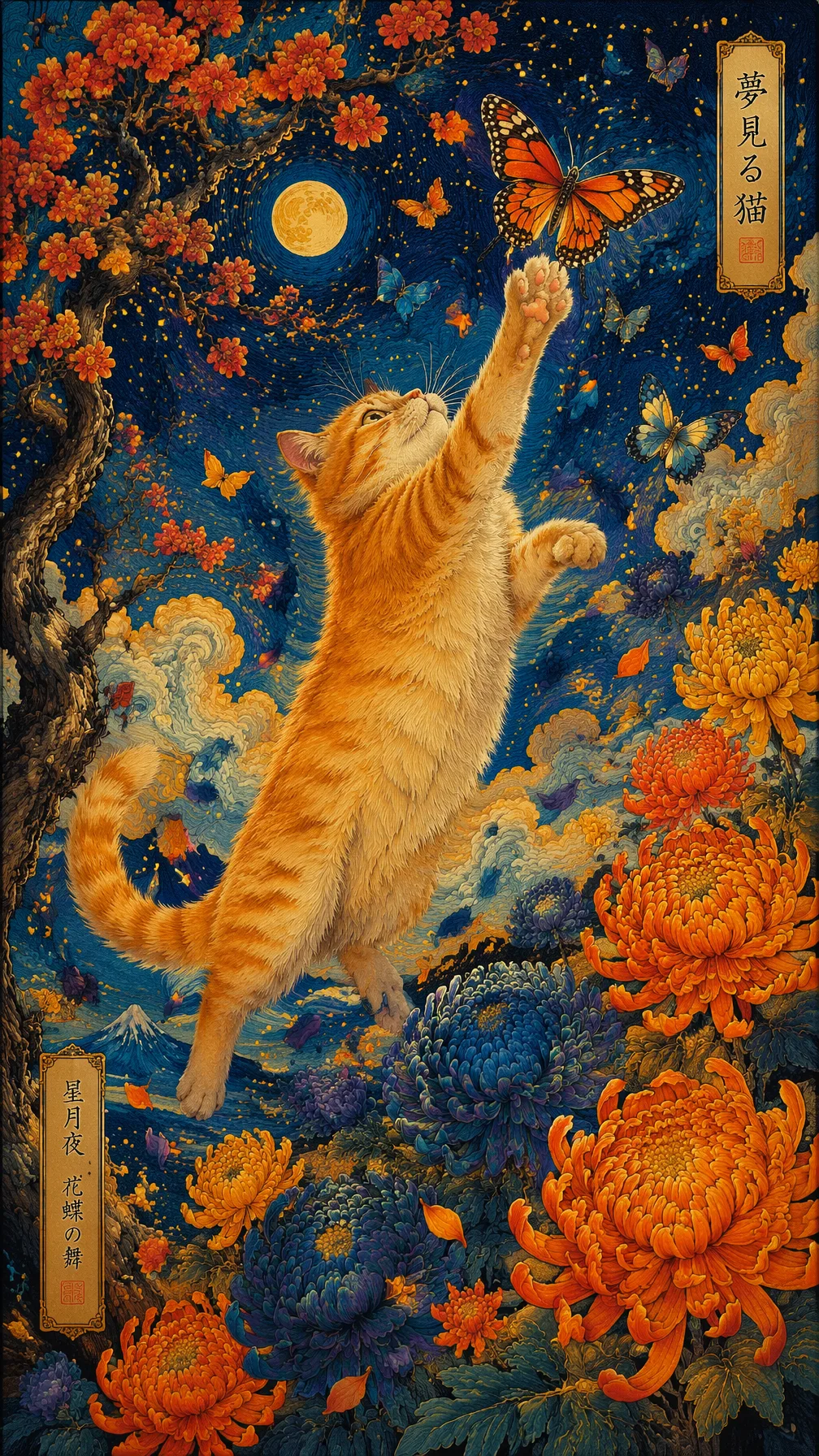 Vertical Art Nouveau Illustration AI Photo Prompt generated preview