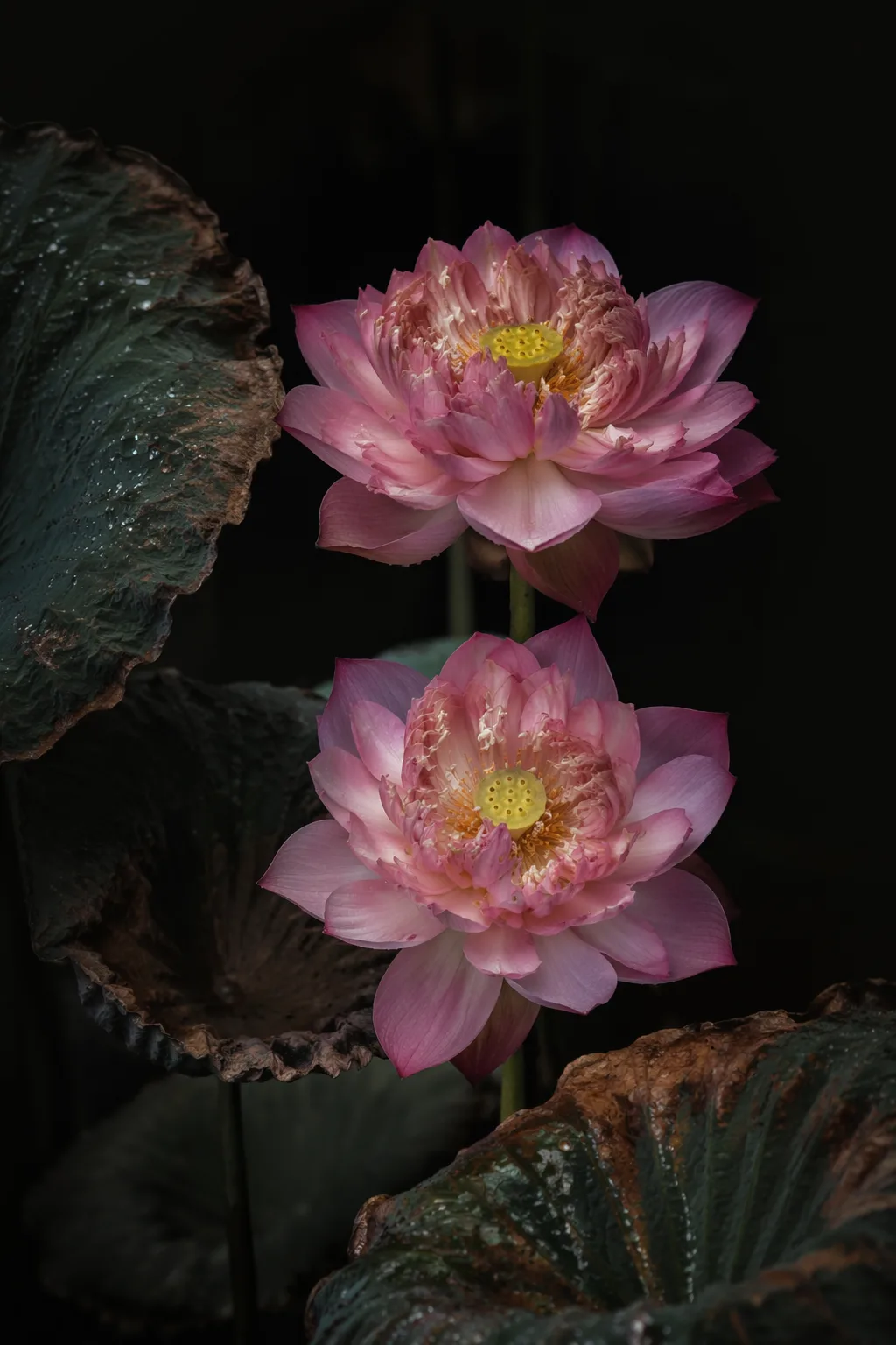 Vertical Macro Flower Photography AI Photo Prompt generated preview