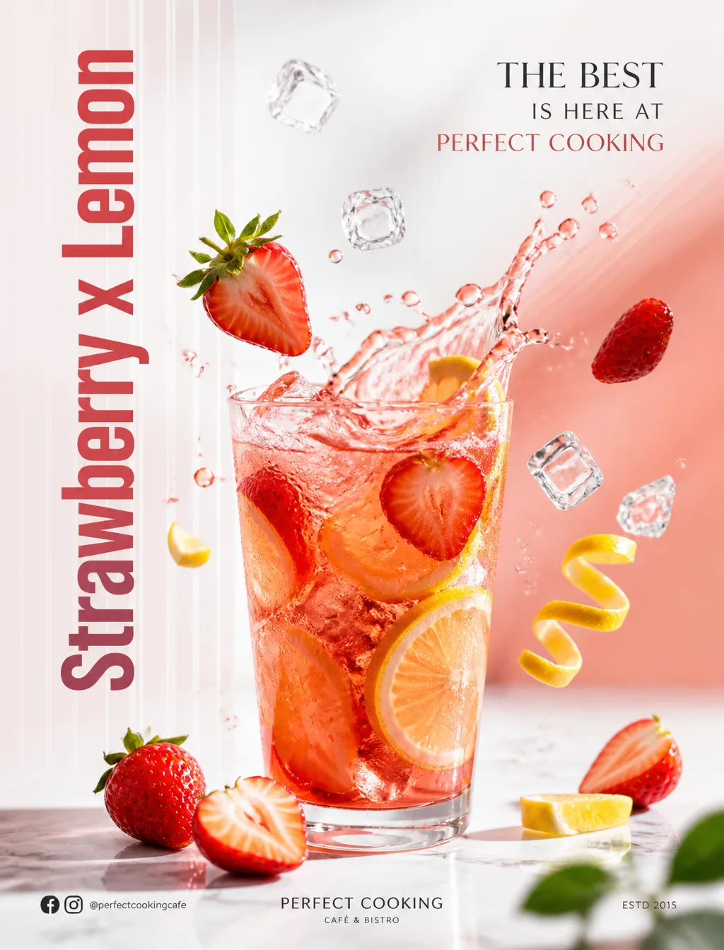 Vertical Premium Advertisement Poster For A Modern Cafe AI Photo Prompt generated preview