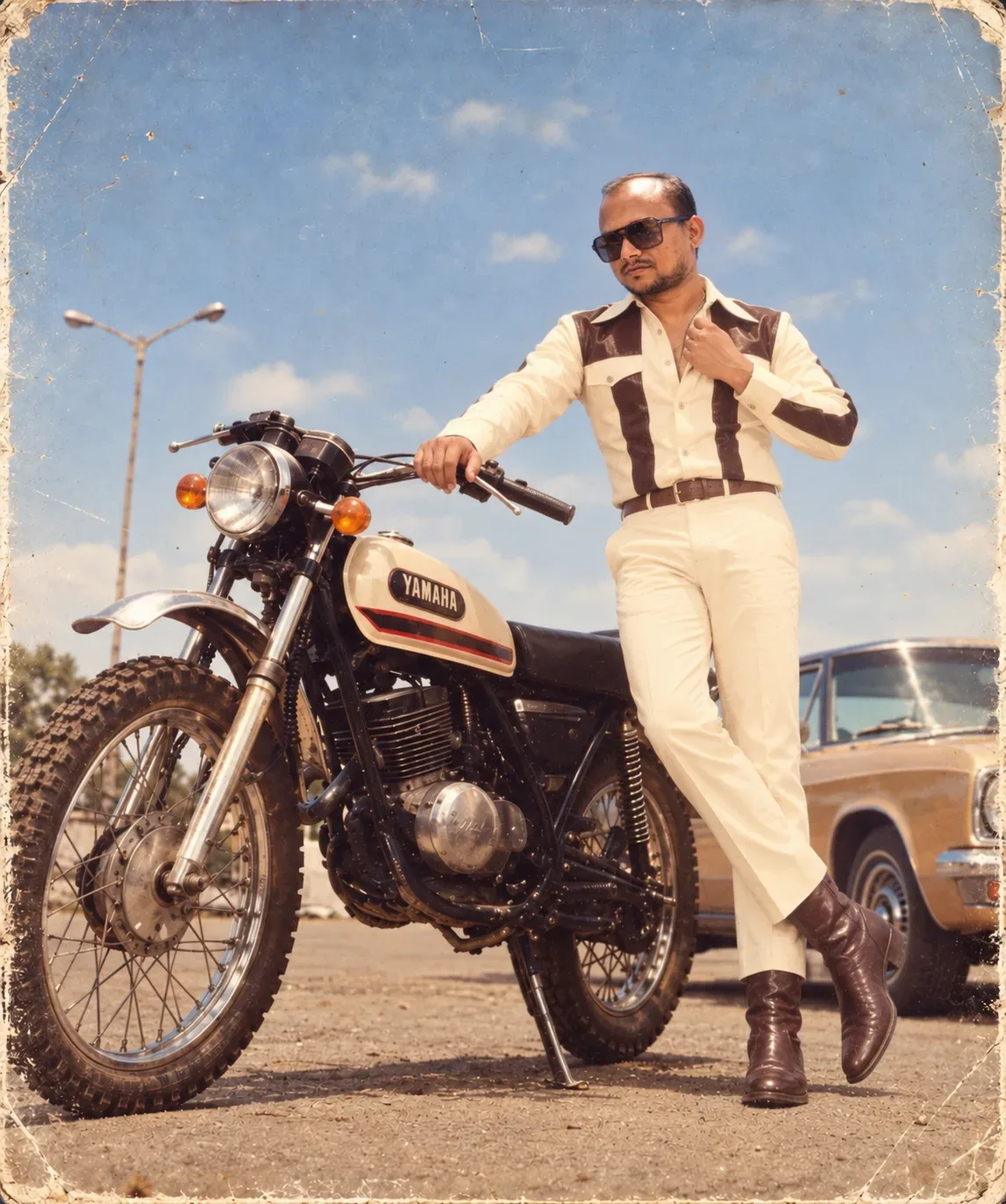 Vintage Classic Motorcycle AI Photo Prompt Edition 10 preview example result