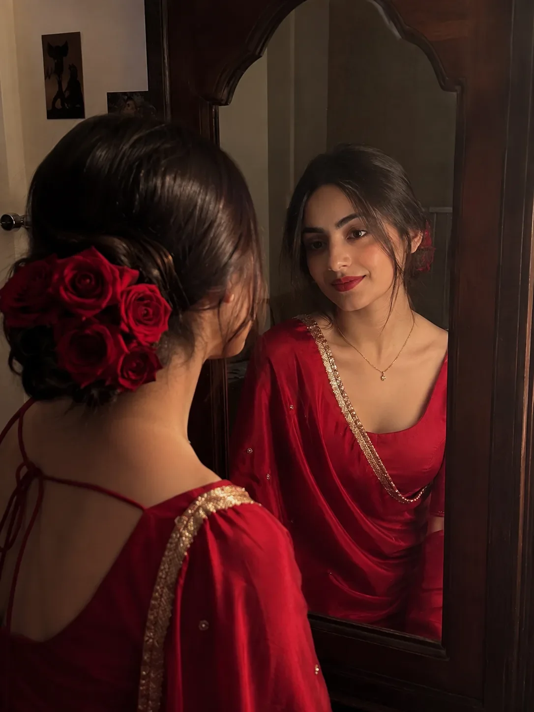 Viral Mirror Reflection Photography AI Photo Prompt preview example result