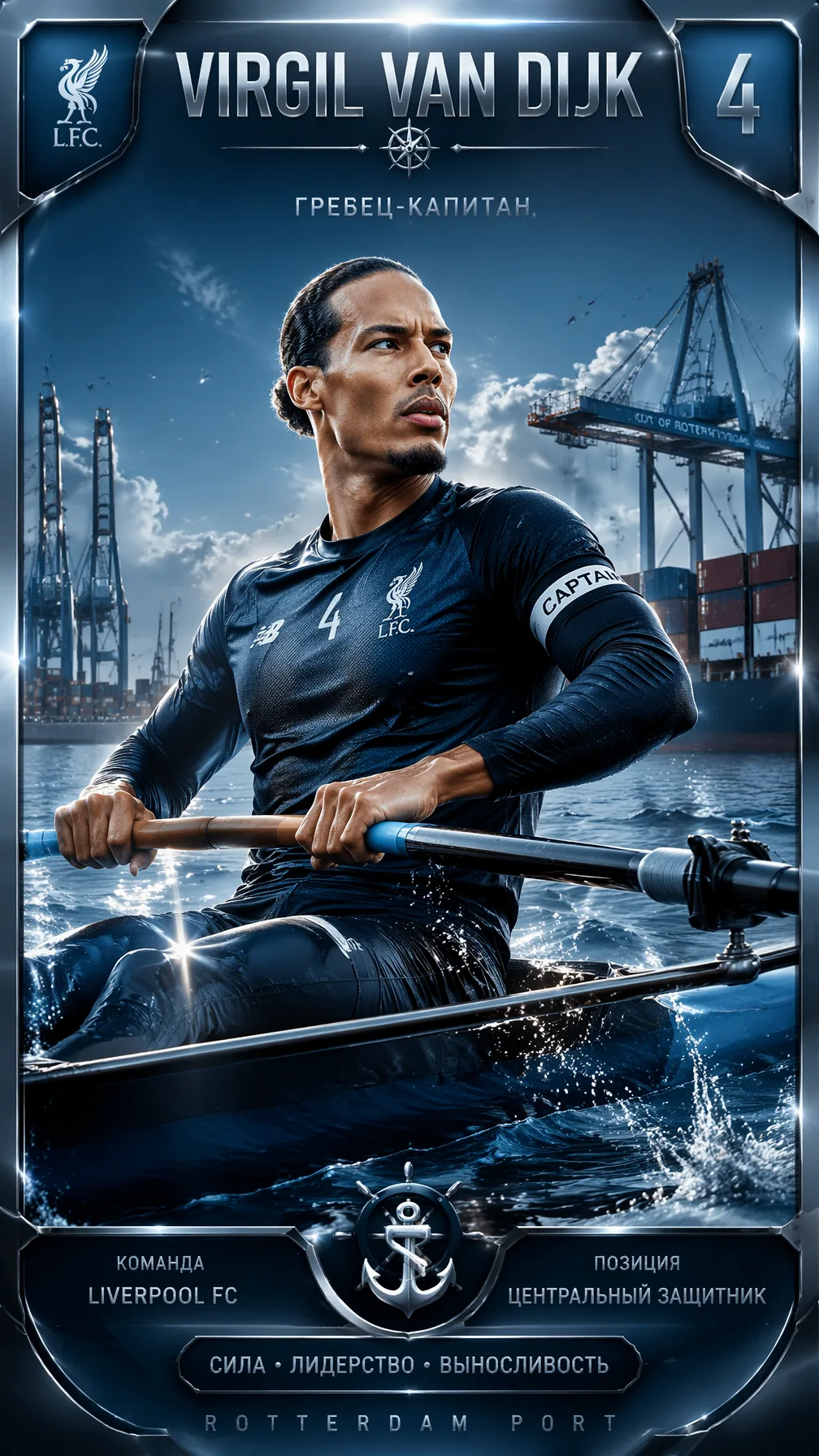 Virgil Van Dijk 9:16 AI Photo Prompt generated preview