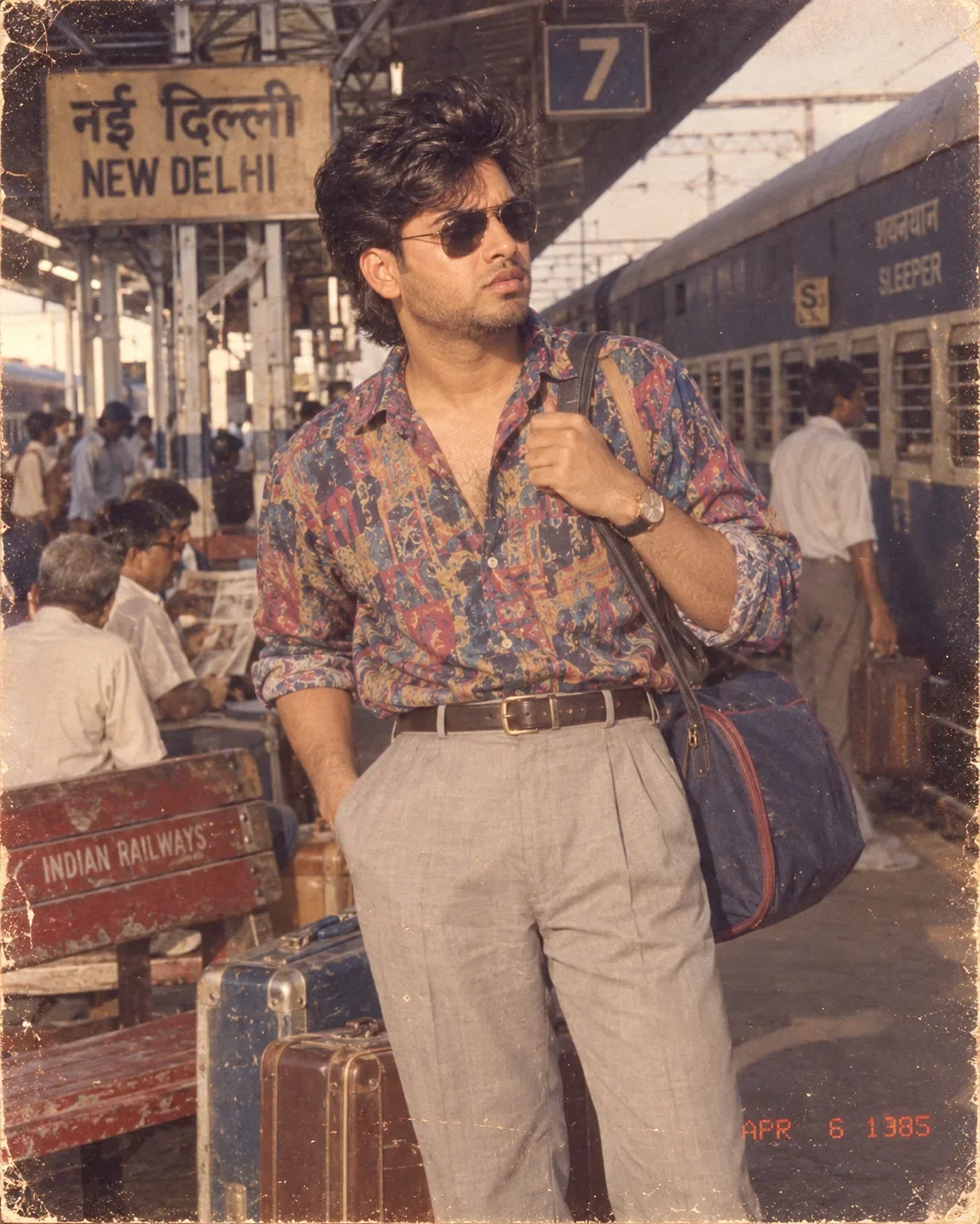 Waiting for the Train in 1985 | A Vintage Indian Memory preview example result