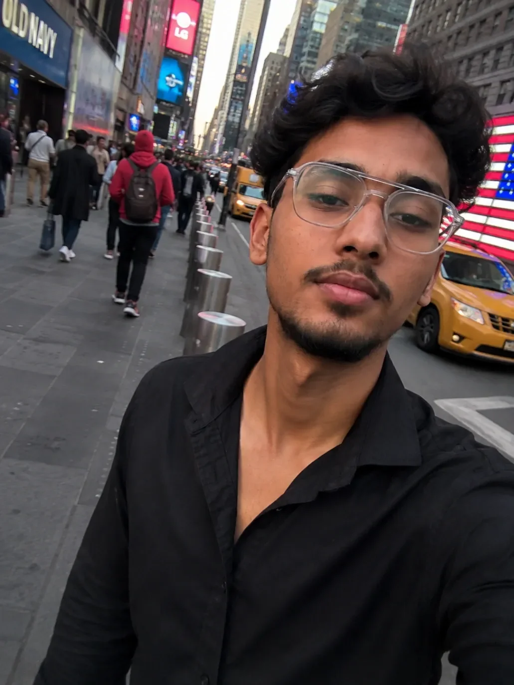 Walking Selfi Cinematic Portrait AI Photo Prompt preview example result