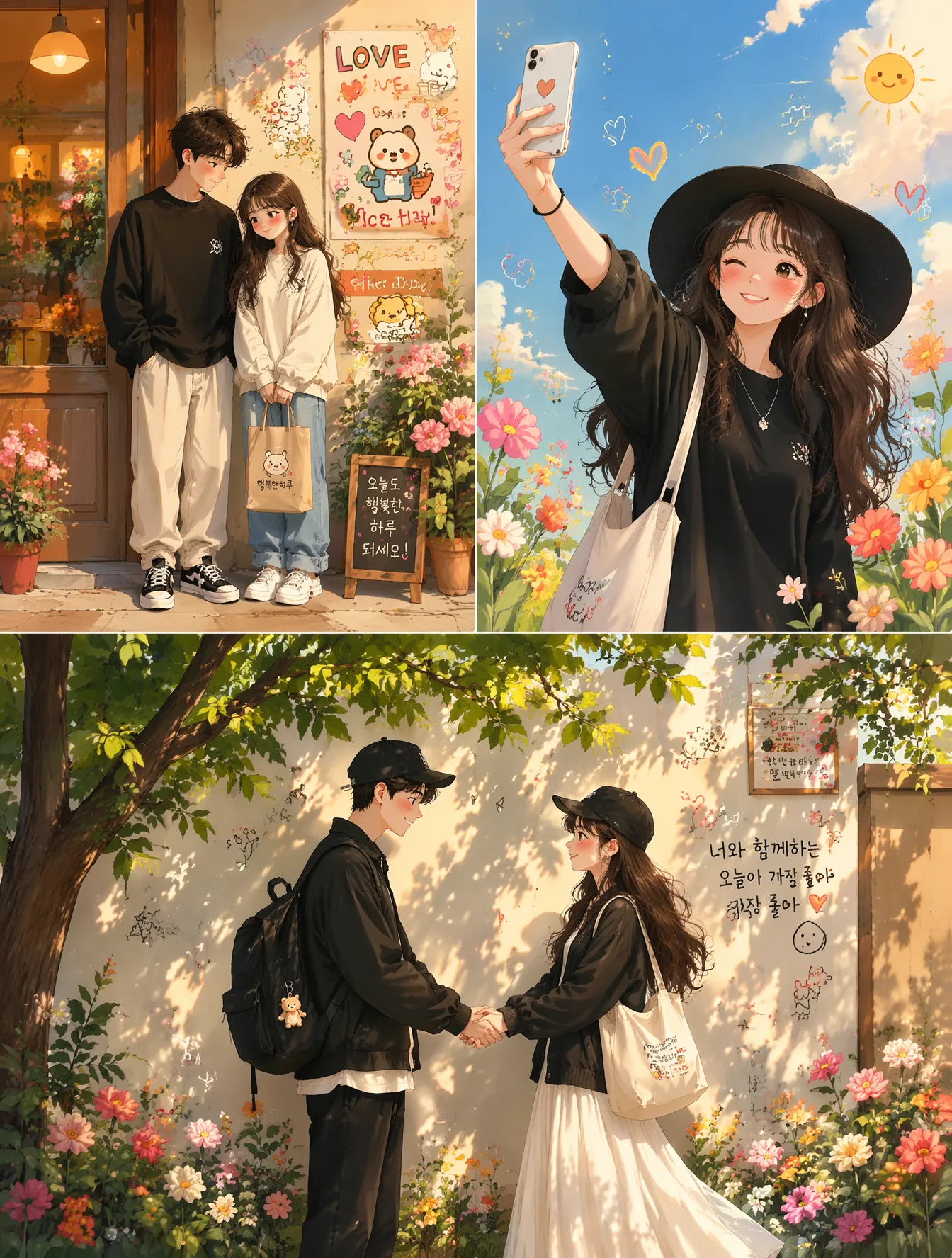 Whimsical Korean-Inspired Illustration AI Photo Prompt generated preview