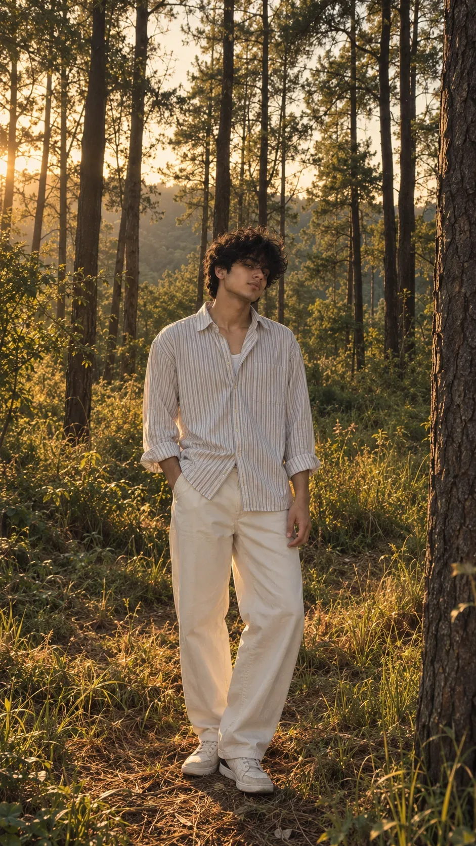 Whispers Of The Golden Forest AI Photo Prompt preview example result