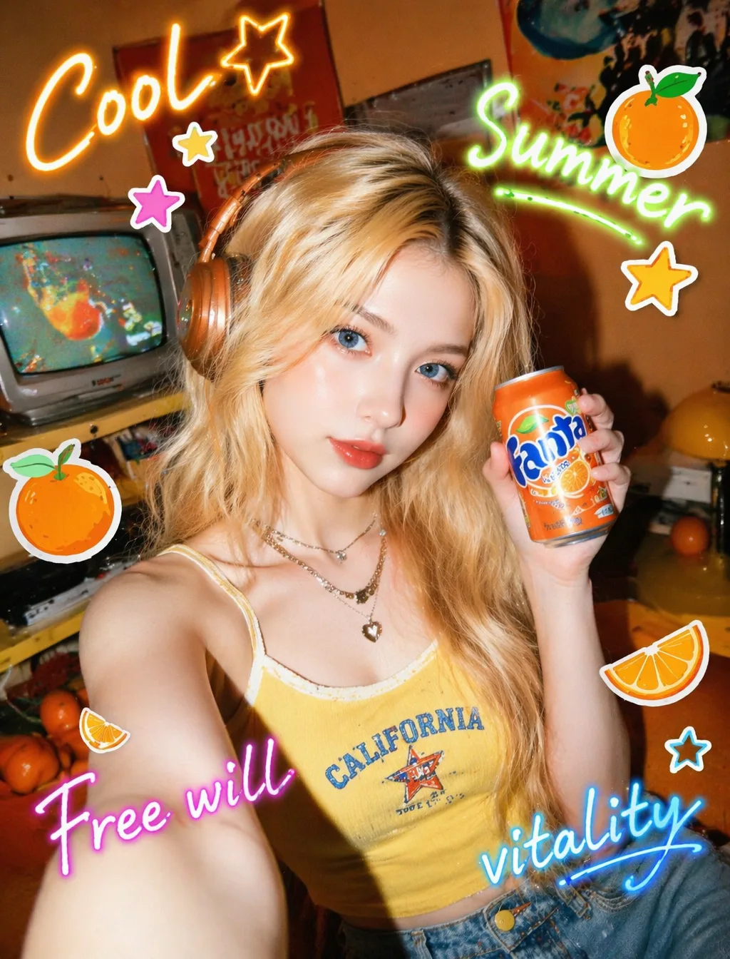 Y2K+ + 2D: [Image1] AI Photo Prompt generated preview